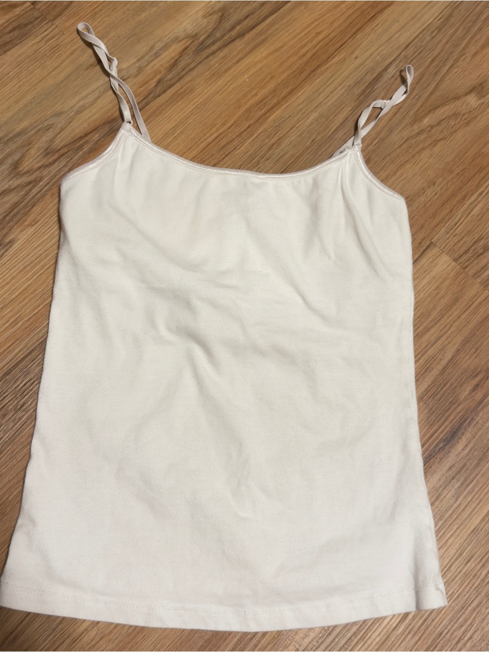 Ambiance Cream Spaghetti Strap Tank